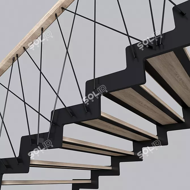 12-Step Staircase 3D model image 3