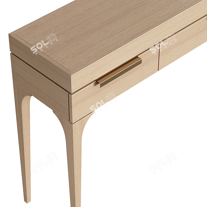 Dantone Console Bridge with 3 Drawers 3D model image 3