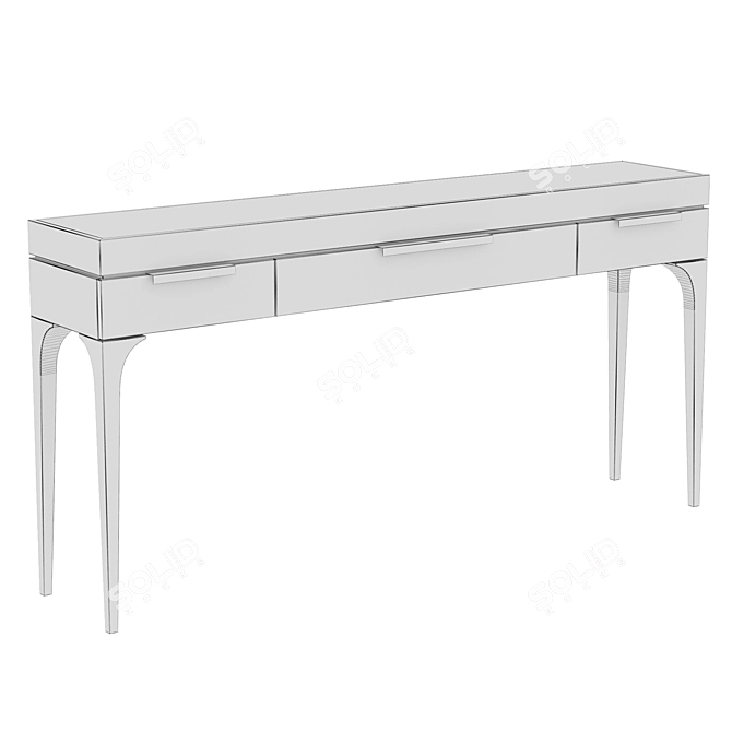 Dantone Console Bridge with 3 Drawers 3D model image 4