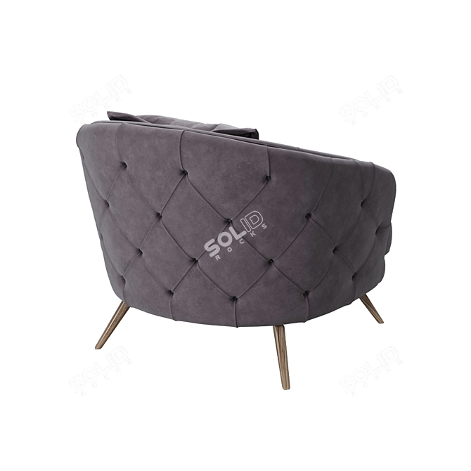 Lario Armchair: Contemporary Comfort and Style 3D model image 3