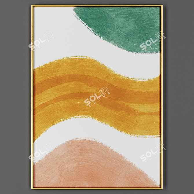 Elegant Frame for Artwork 3D model image 1