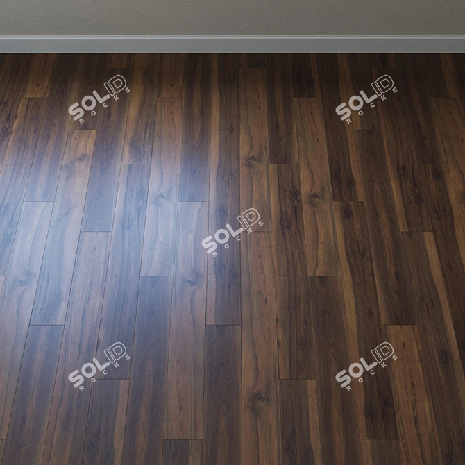 Haro Trittу 90: Elegant Walnut Flooring 3D model image 2