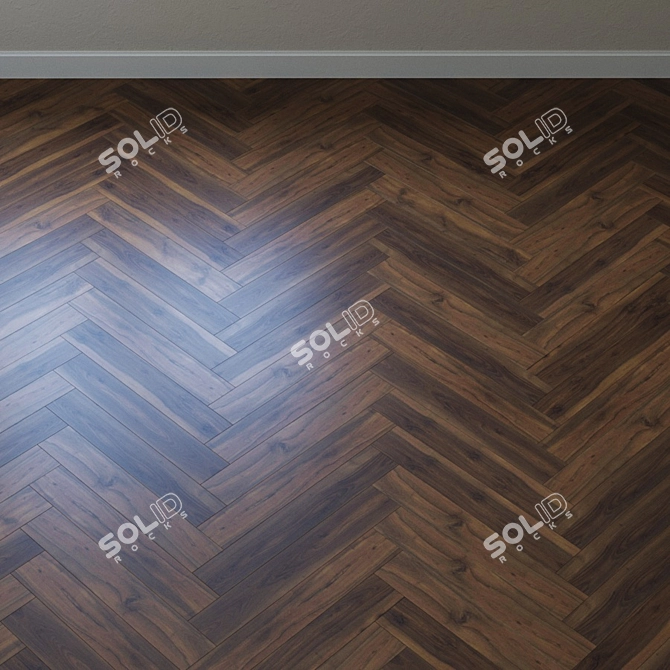 Haro Trittу 90: Elegant Walnut Flooring 3D model image 3