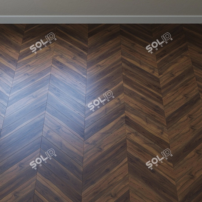 Haro Trittу 90: Elegant Walnut Flooring 3D model image 4