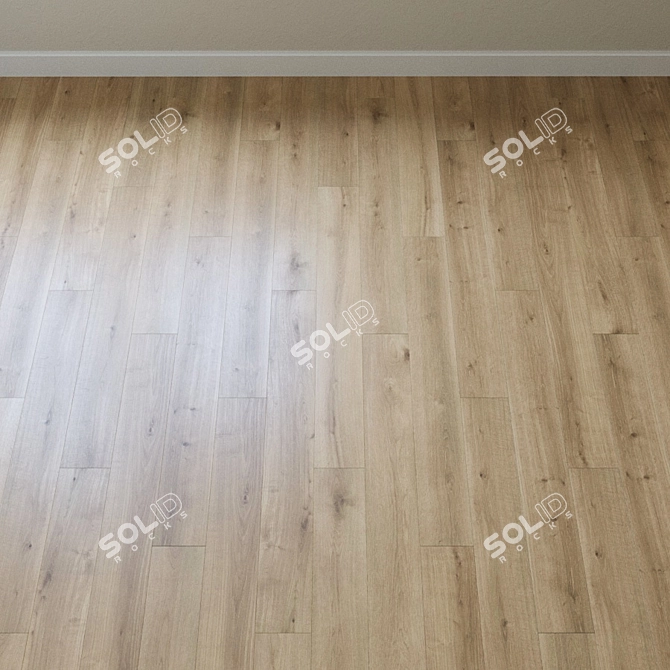 Luxe Oak Laminate Flooring 3D model image 2