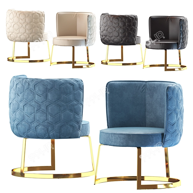 Modern Manbas Meubles Chair 3D model image 1