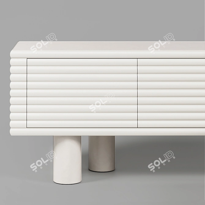 Elegant Scala Sideboard & Chest: Perfect Blend of Style and Function 3D model image 12