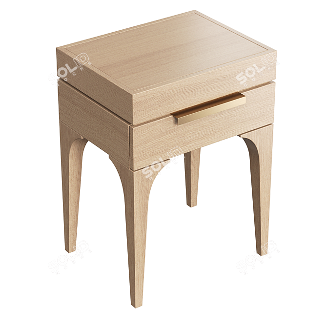 Modern Dantone Bedside Table 3D model image 1