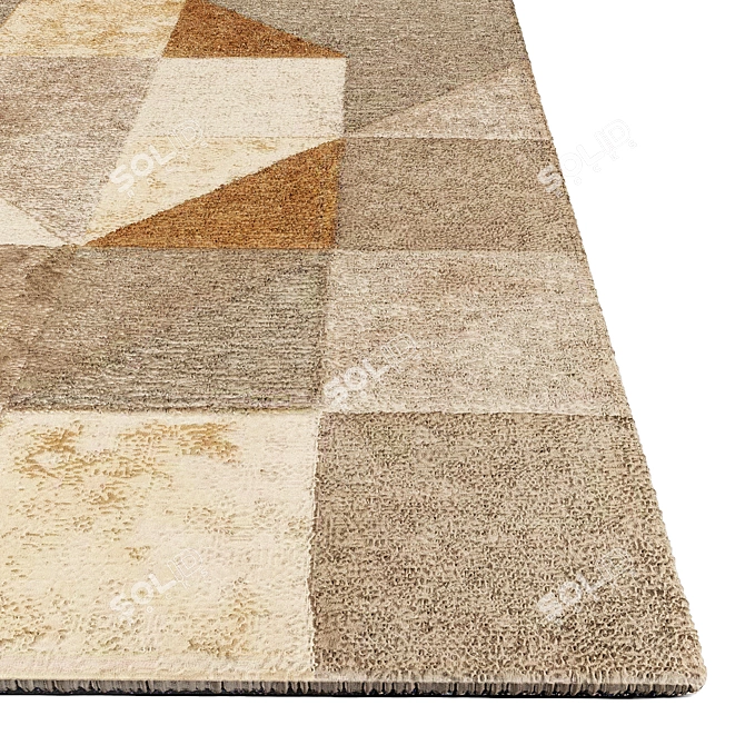 Stylish Interior Carpets 3D model image 2