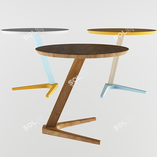 Modern 10-Person Dining Table 3D model image 1