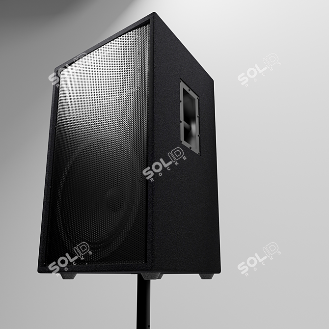 Yamaha R115 Portable PA Speaker 3D model image 2