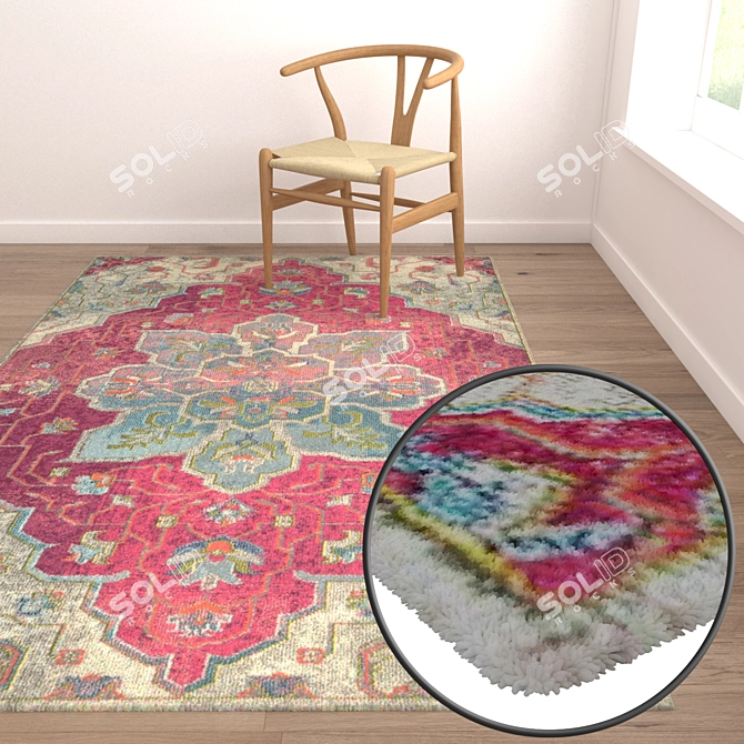 Title: Versatile Carpets Set 3D model image 5