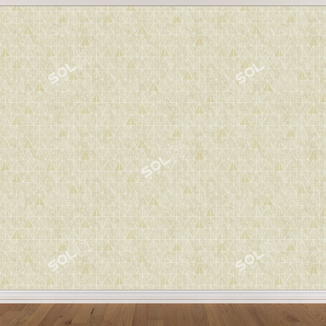 Seamless Wallpaper Set - 3 Colors 3D model image 2