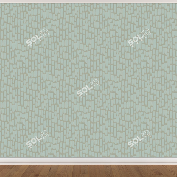 Seamless Wallpaper Set 1345 - 3 Colors 3D model image 4