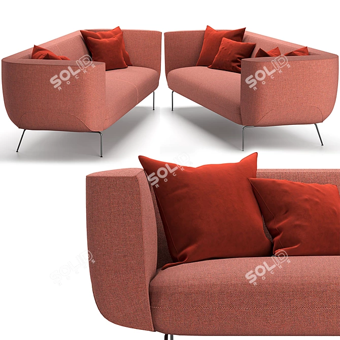 Couchette Sofa by La Cividina: Stylish Comfort at Home 3D model image 2