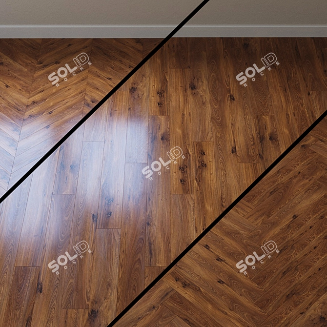 Harmonious Oak Alabama Laminate 3D model image 1