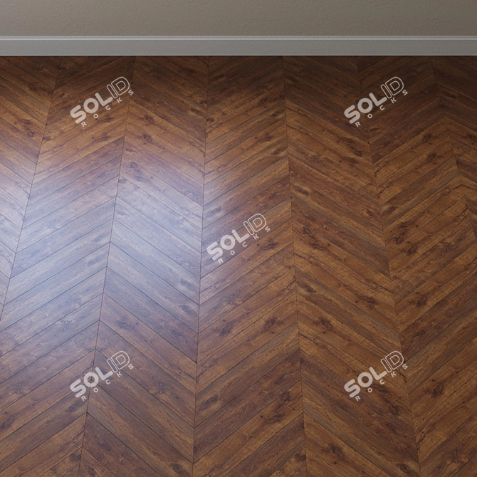 Title: Amber Heart Oak Laminate 3D model image 2