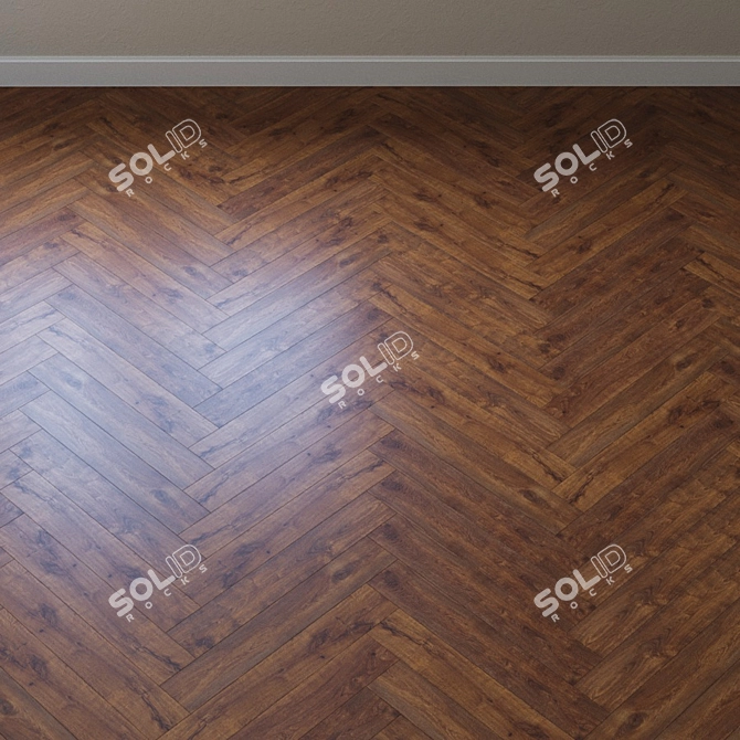 Title: Amber Heart Oak Laminate 3D model image 3