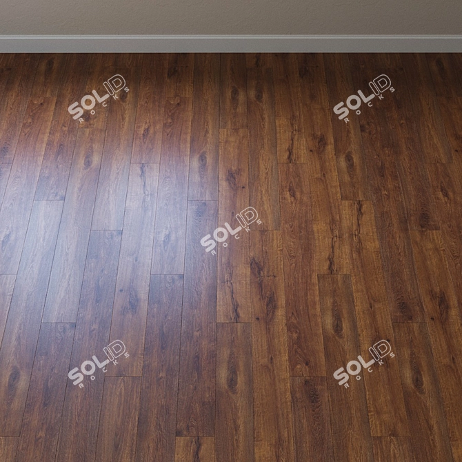 Title: Amber Heart Oak Laminate 3D model image 4