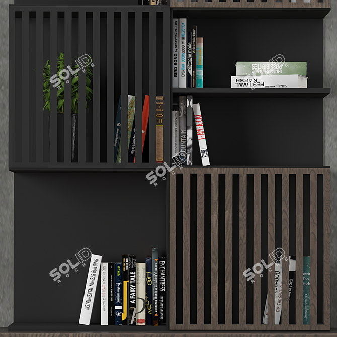 Modular TV Wall Unit | High Quality Textures & Models 3D model image 3