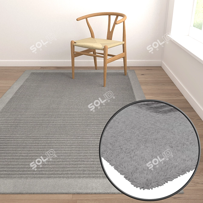 Luxury Carpet Set - High-Quality Textures 3D model image 5