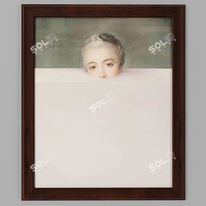 Submerged Canvas Print - Abstract Art Frame 3D model image 4