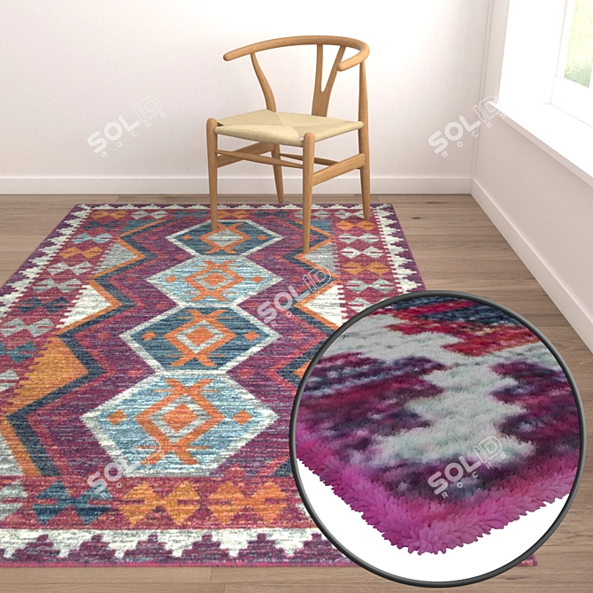 Luxury Carpets Collection 3D model image 5