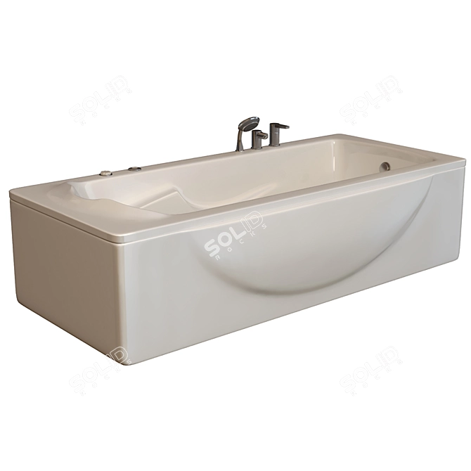 Ultra-Lux Ariana Bathtub 3D model image 3