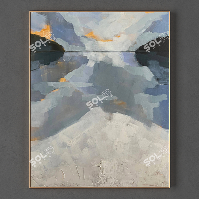 Elegant Frame Collection for Art - 1 Frame Set 3D model image 1