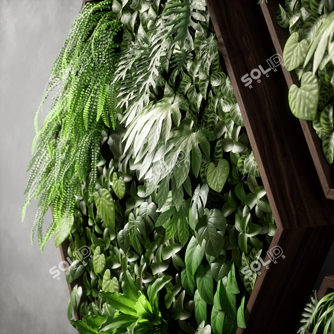 Versatile Vertical Garden 11 - Modern, UV Mapped Design 3D model image 2