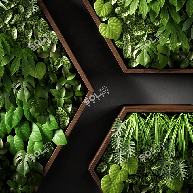 Versatile Vertical Garden 11 - Modern, UV Mapped Design 3D model image 4