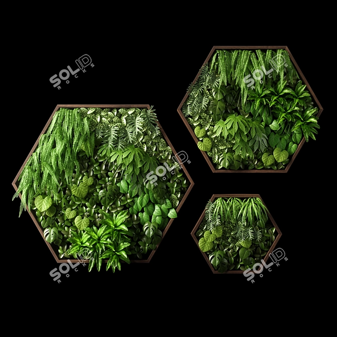 Versatile Vertical Garden 11 - Modern, UV Mapped Design 3D model image 6