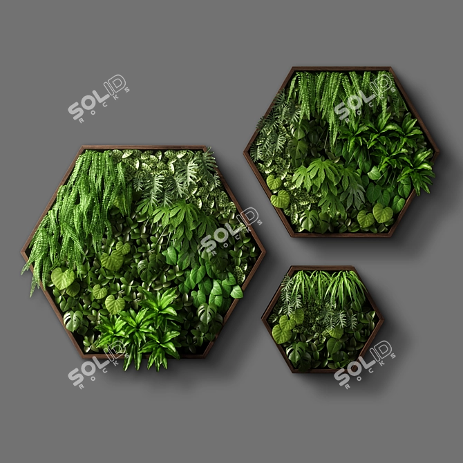 Versatile Vertical Garden 11 - Modern, UV Mapped Design 3D model image 8