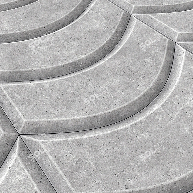 Flagstone Paving: Smooth, Seamless, High-Quality 3D model image 4