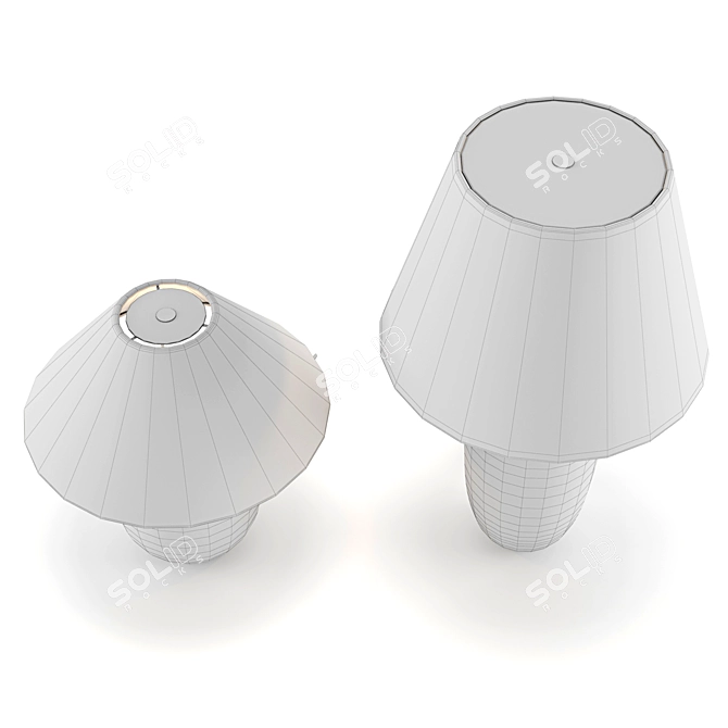 Sleek Torso Table Lamp 3D model image 5