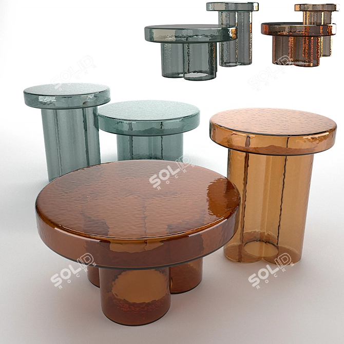 Modern SODA Side Table: Sleek & Stylish 3D model image 1