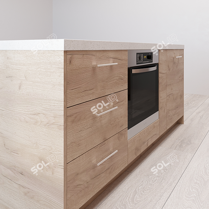 Modern Kitchen Marya Mix 22: Exportable and Editable Design 3D model image 4