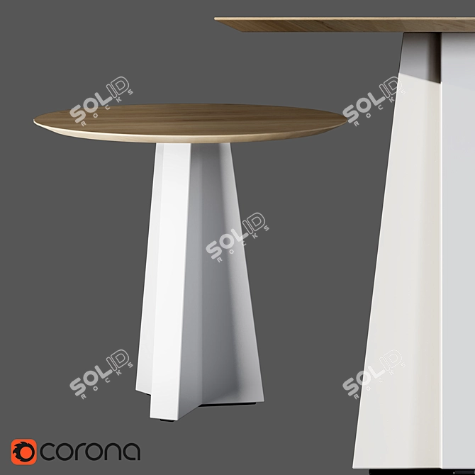 Origami Folding Table 3D model image 1