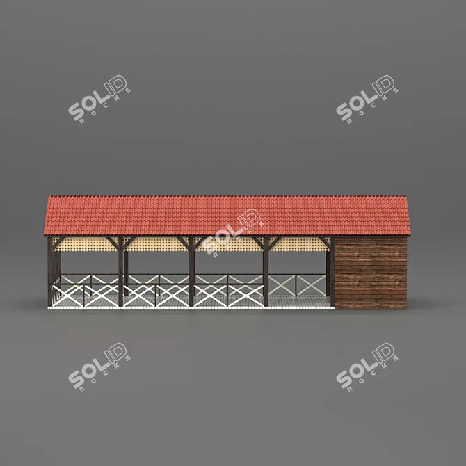 Urban Loft Street Cafe 3D model image 9