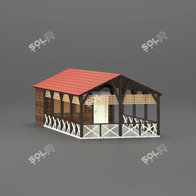 Urban Loft Street Cafe 3D model image 11