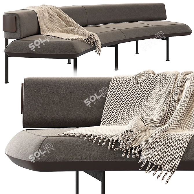 Round You Sofa: BlackTone by Carlos Tiscar (2020) 3D model image 1