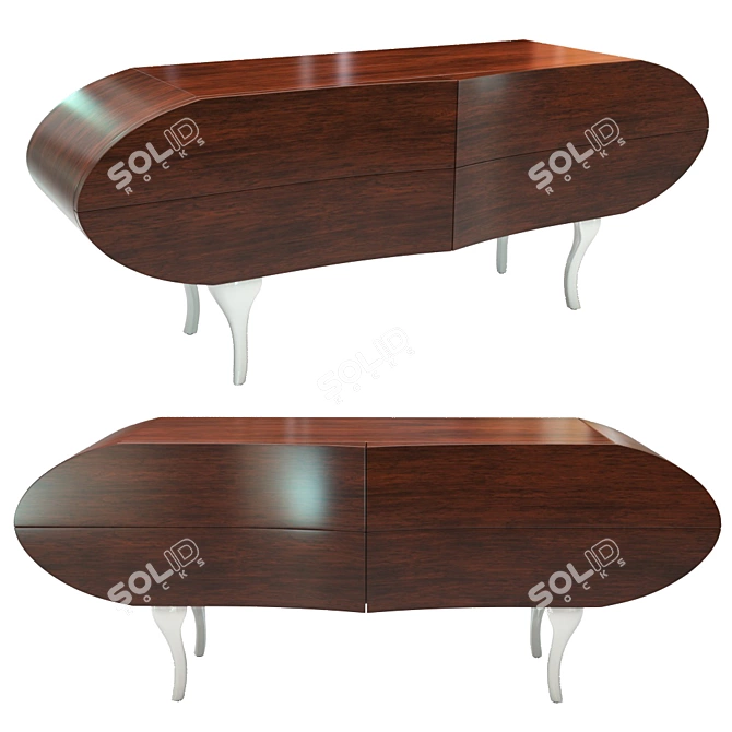 Classic Style Comode - 2000mm x 640mm x 810mm 3D model image 1