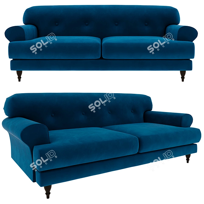 Italian Elegance: Italia Sofa 3D model image 5