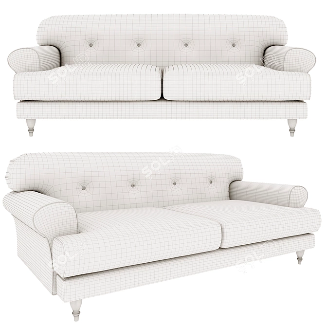 Italian Elegance: Italia Sofa 3D model image 7