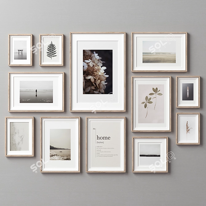 Versatile Picture Frames Set 3D model image 2