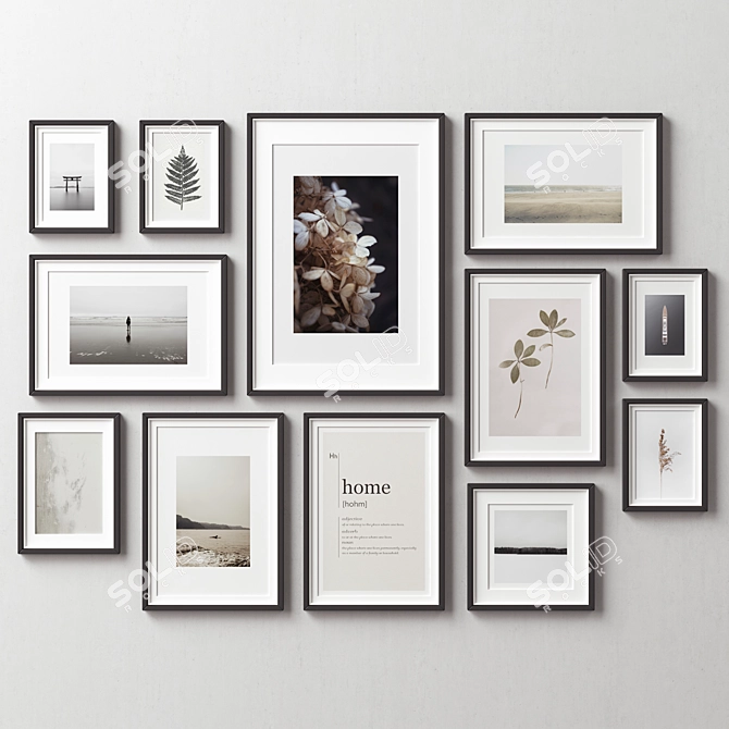 Versatile Picture Frames Set 3D model image 3