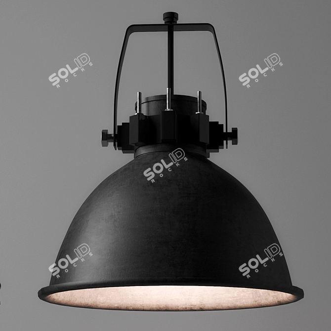 Industrial Pendant Lights 3D model image 3