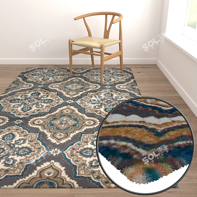 Luxury Carpets Set 1708 3D model image 5