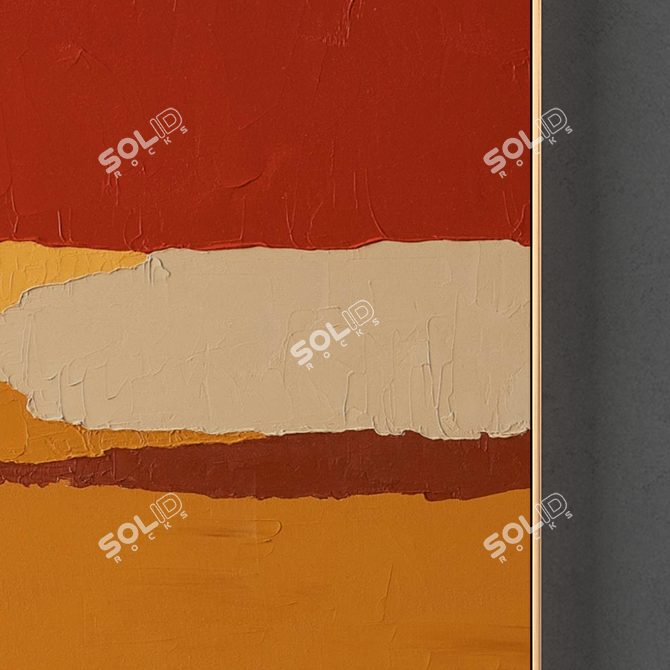 Modern Artframe Set: 2 Frames, 1000*830mm, High-res Textures 3D model image 4