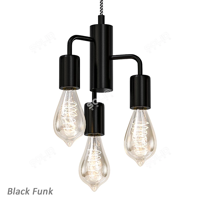 Modern Chandelier Set - Elegant Illumination 3D model image 2